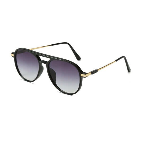 Double Bridge Retro Aviator Polarized Sunglasses -A0018