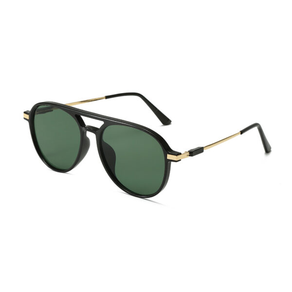 Double Bridge Retro Aviator Polarized Sunglasses -A0018