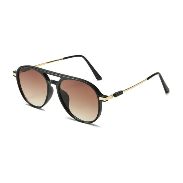 Double Bridge Retro Aviator Polarized Sunglasses -A0018