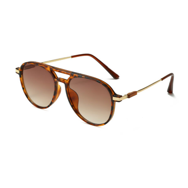 Double Bridge Retro Aviator Polarized Sunglasses -A0018