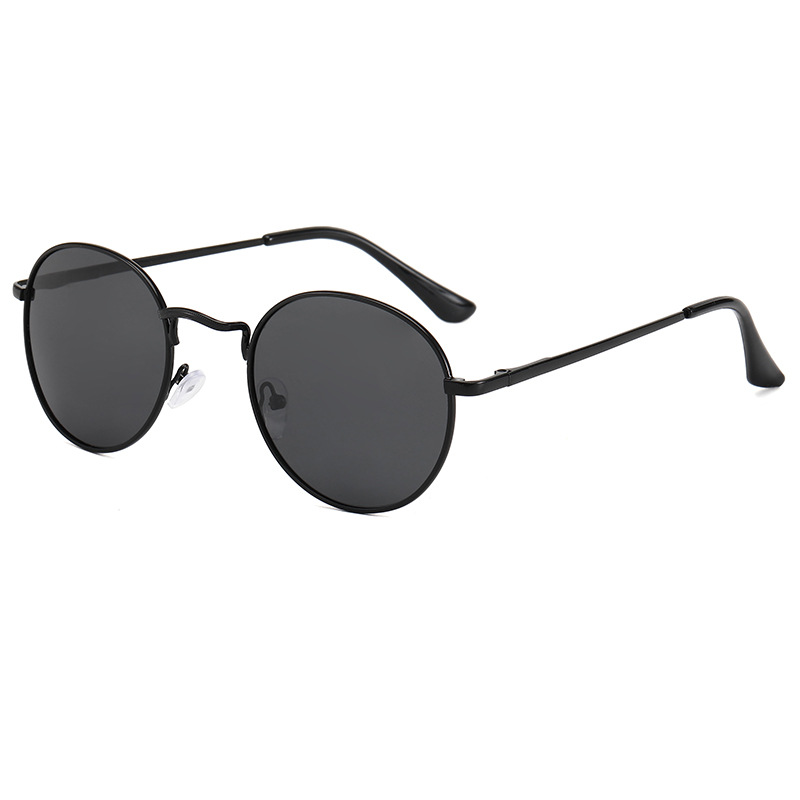 New Curved Bridge Round Frame Sunglasses-A0022