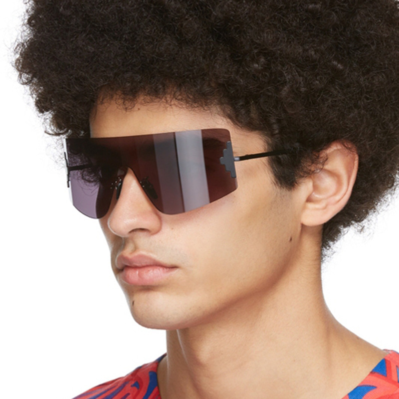 Fashion Integrated Frameless T-shaped Sunglasses-A0044