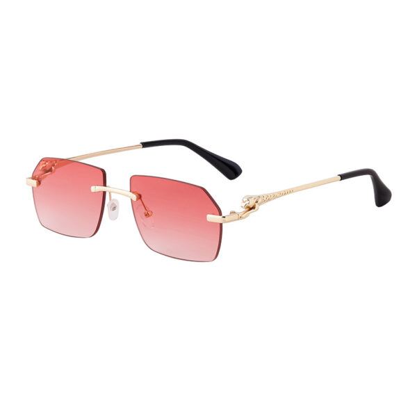 Rimless metal sunglasses for regular dayouts!-A0021