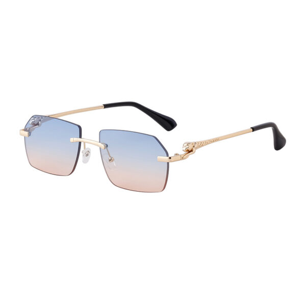 Rimless metal sunglasses for regular dayouts!-A0021