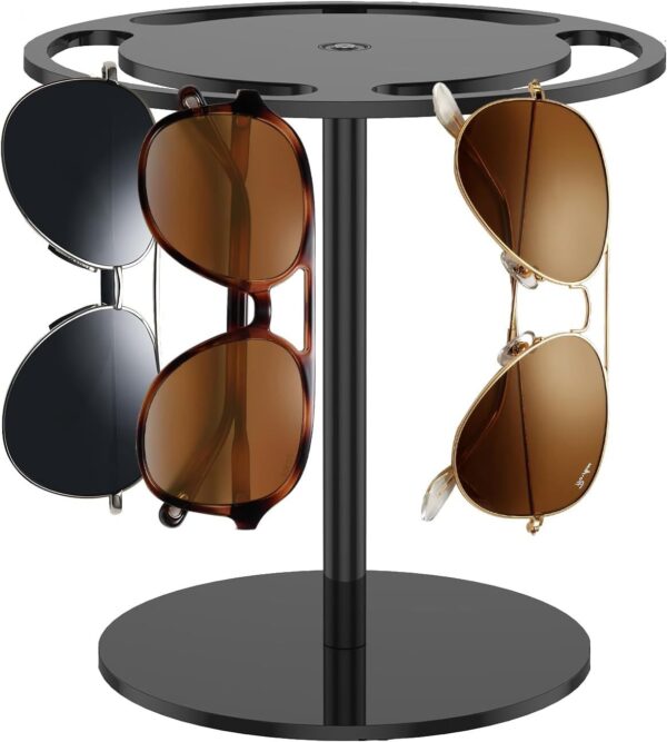 Acrylic 360-degree rotating eyeglass display rack-F0002