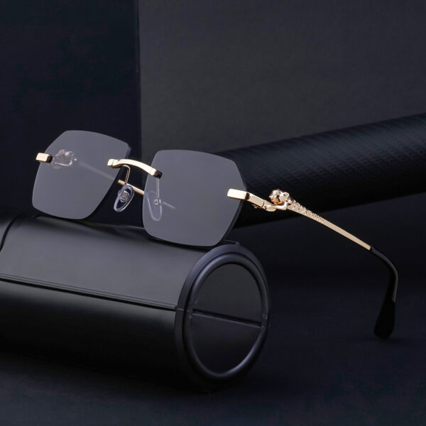 Rimless metal sunglasses for regular dayouts!-A0021