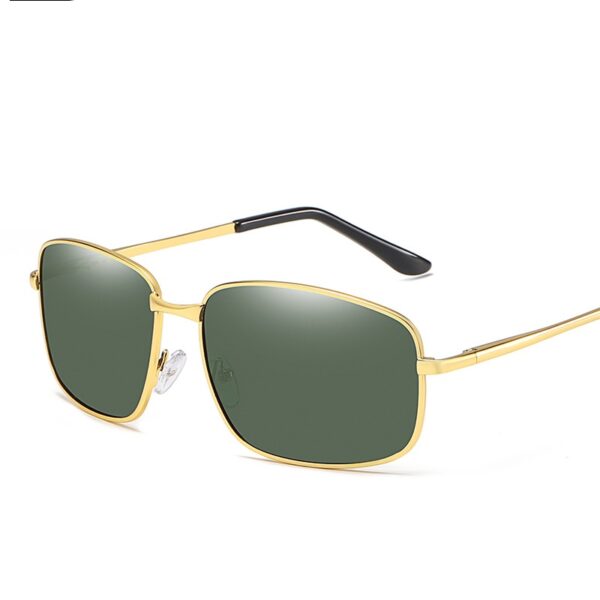 Single Bridge Large Frame Polarized Spring Hinge Sunglasses-A0027