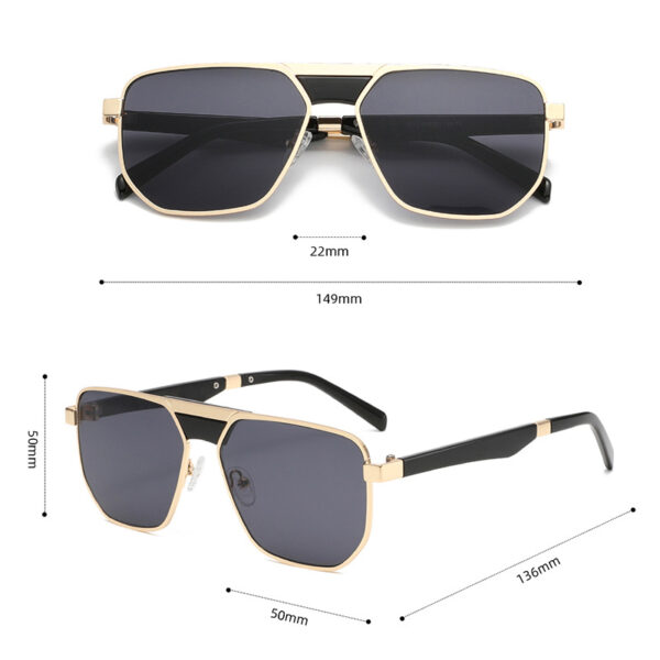 Metal Square Sunglasses-A0010