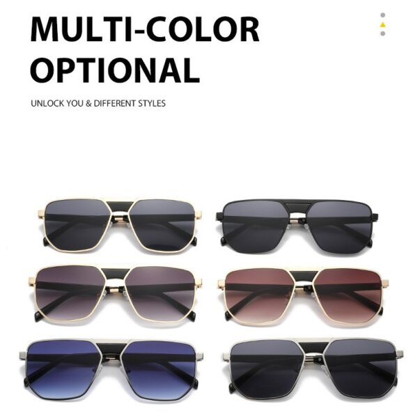 Metal Square Sunglasses-A0010