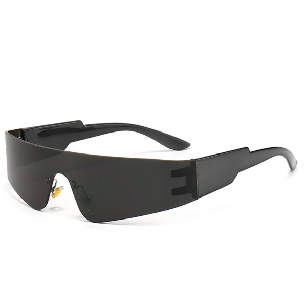 INS Windproof Sunshade Riding Outdoor Integrated Unisex Sunglasses-A0047