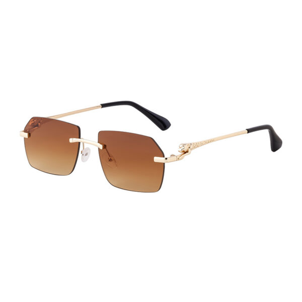 Rimless metal sunglasses for regular dayouts!-A0021