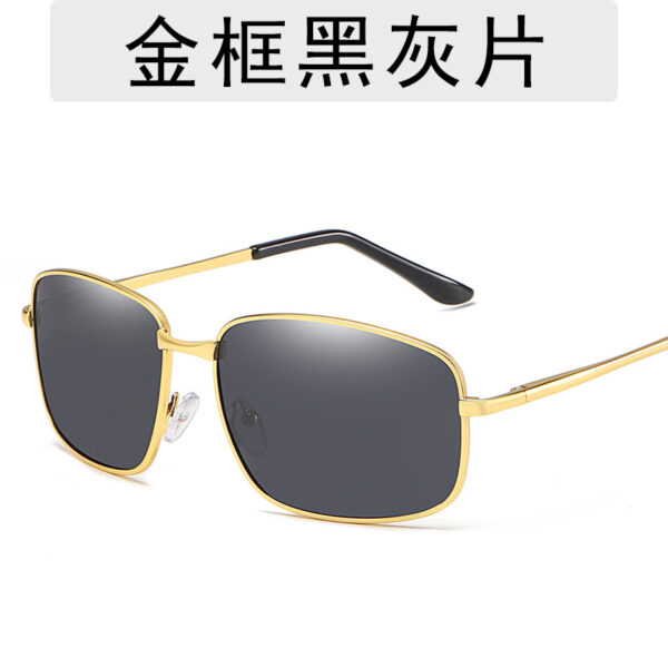 Single Bridge Large Frame Polarized Spring Hinge Sunglasses-A0027