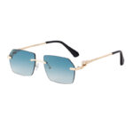 Rimless metal sunglasses for regular dayouts!-A0021