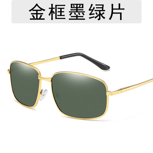 Single Bridge Large Frame Polarized Spring Hinge Sunglasses-A0027