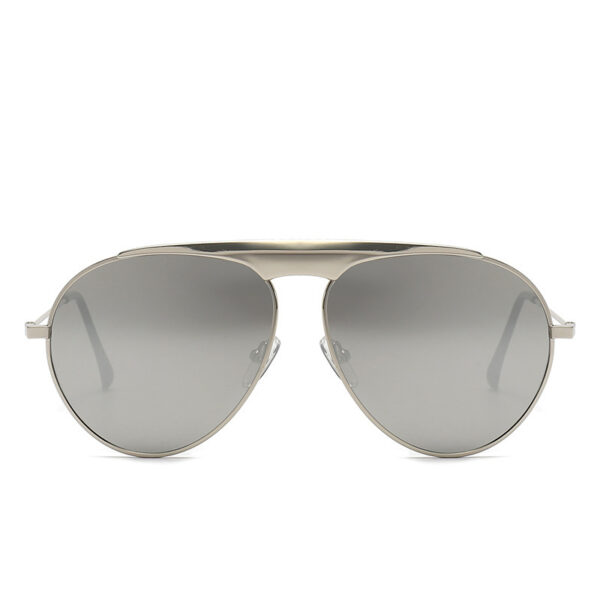 Unisex Vintage Metal Single Beam Sunglasses-A0035