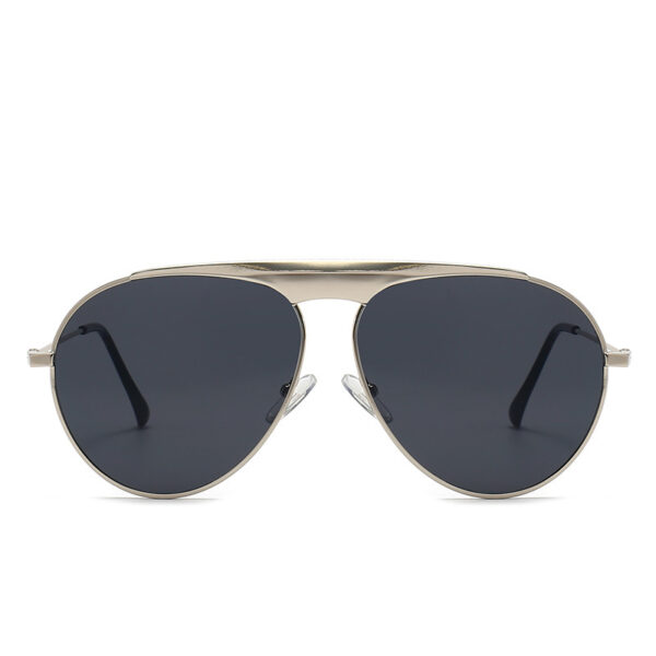 Unisex Vintage Metal Single Beam Sunglasses-A0035