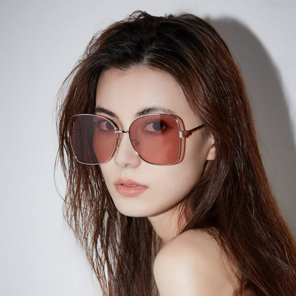 GEOMETRIC-FRAME SUNGLASSES（Ins & Gucci style)-GCW08A