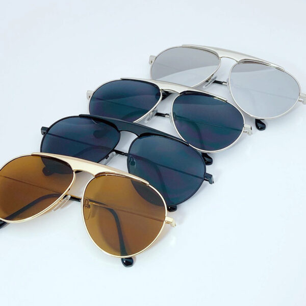 Unisex Vintage Metal Single Beam Sunglasses-A0035