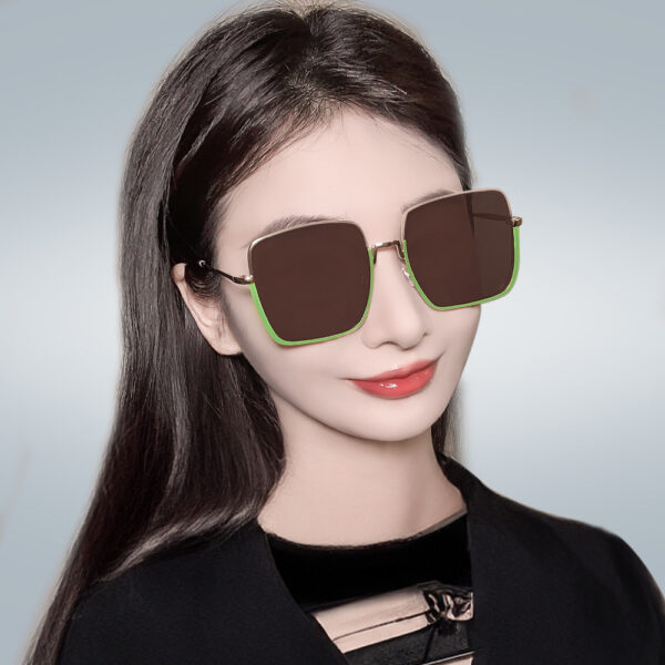 GEOMETRIC-FRAME SUNGLASSES（Ins style & Photochromic)-GCW08B