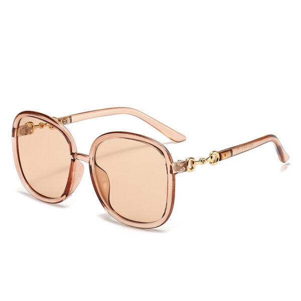 Oval Oversized Vintage Modern Sunglasses for Round Faces (Gucci style)-GCW14B