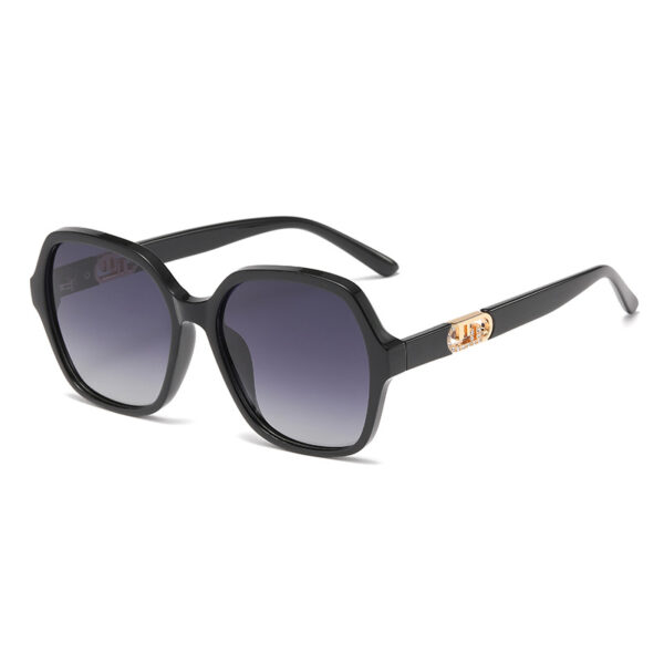 Rhinestone Square Specialized-Fit Rectangular Frame Sunglasses (Gucci style)-GCW12B