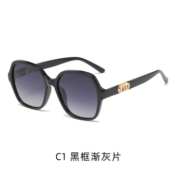 Rhinestone Square Specialized-Fit Rectangular Frame Sunglasses (Gucci style)-GCW12B