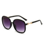 Oval Oversized Vintage Modern Sunglasses for Round Faces (Gucci style)-GCW14B