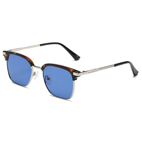 Metal Browline Square Frame Fashion Classic Retro Trend Sunglasses(Gucci Unisex style)-GCW15B